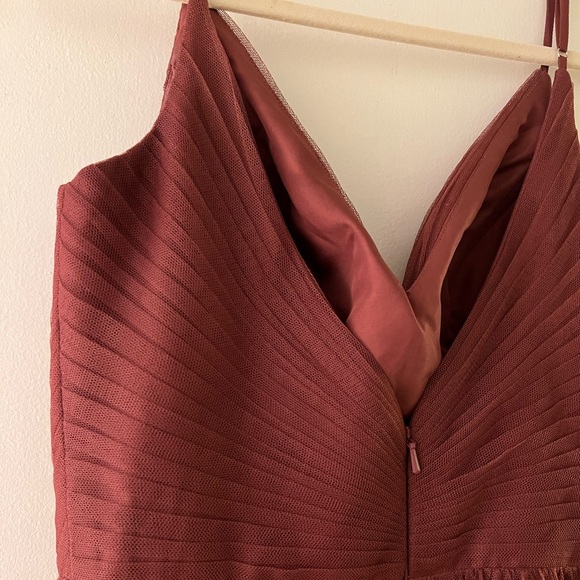 Revelry Penelope tulle dress in rosewood - Picture 3 of 8